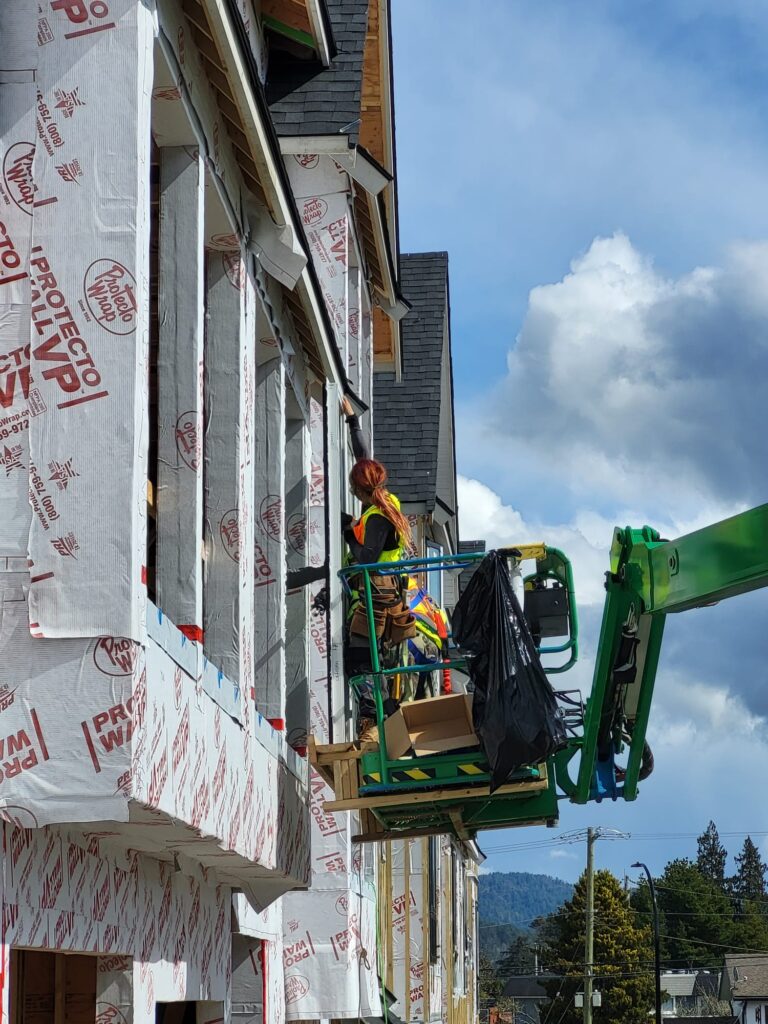 ROGCS crew on a construction site in BC